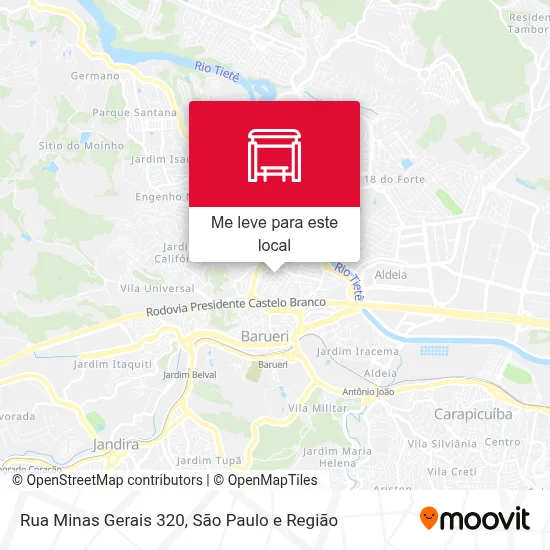 Rua Minas Gerais 320 mapa