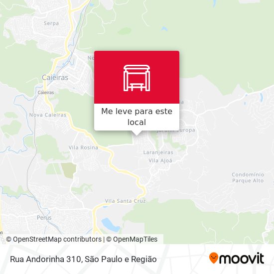 Rua Andorinha 310 mapa