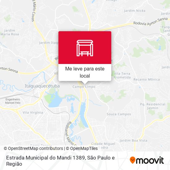 Estrada Municipal do Mandi 1389 mapa