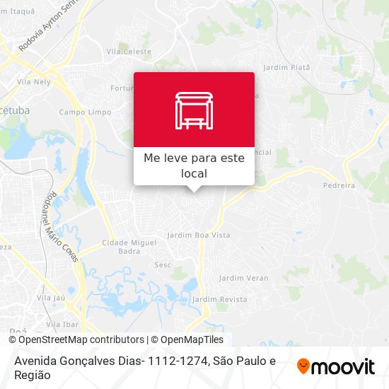 Avenida Gonçalves Dias- 1112-1274 mapa