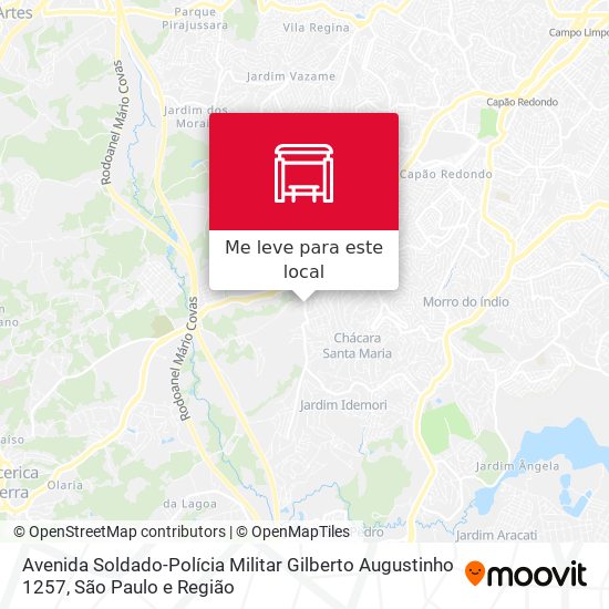 Avenida Soldado-Polícia Militar Gilberto Augustinho 1257 mapa
