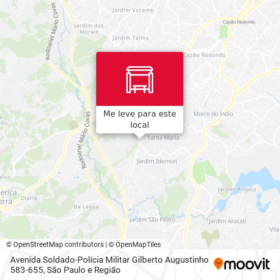 Avenida Soldado-Polícia Militar Gilberto Augustinho 583-655 mapa