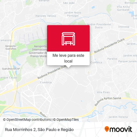 Rua Morrinhos 2 mapa