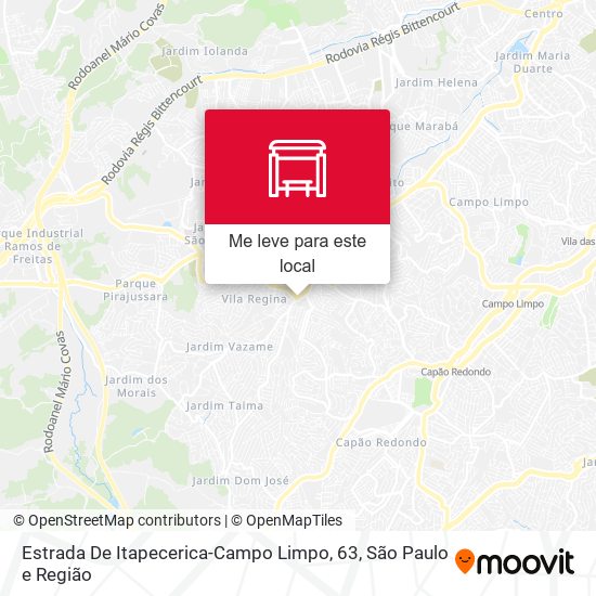 Estrada De Itapecerica-Campo Limpo, 63 mapa