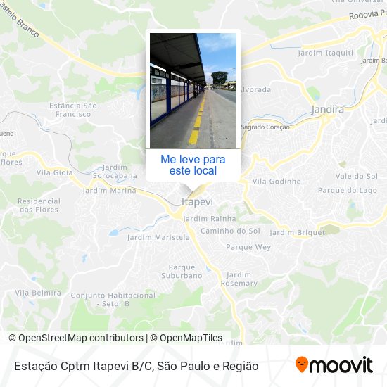 Estação Cptm Itapevi B/C mapa