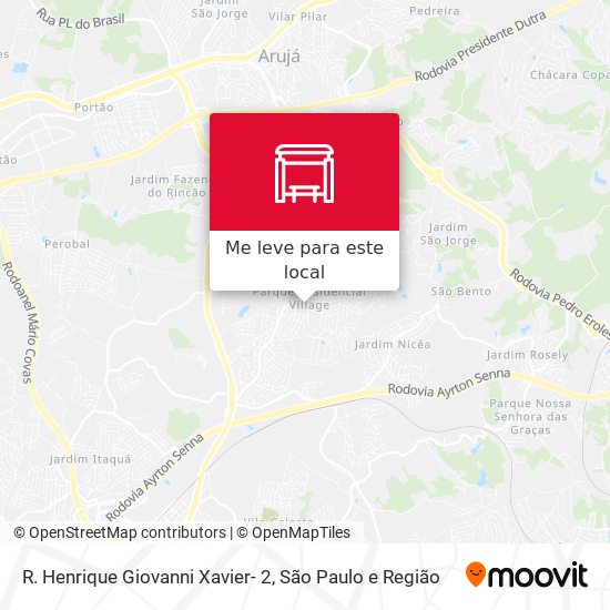 R. Henrique Giovanni Xavier- 2 mapa
