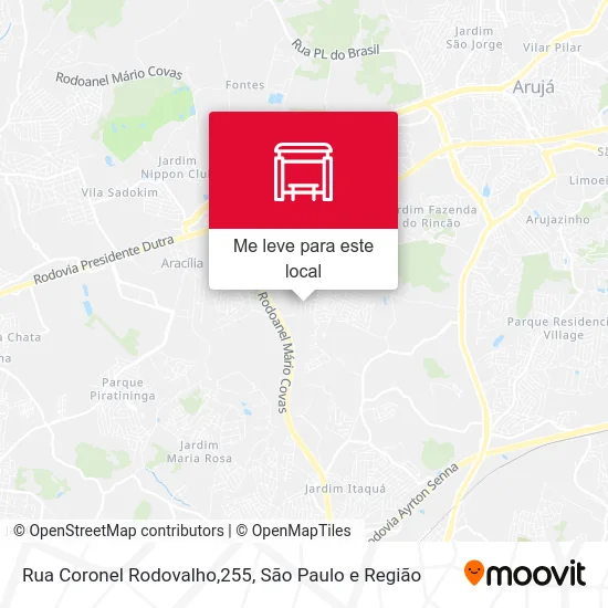 Rua Coronel Rodovalho,255 mapa