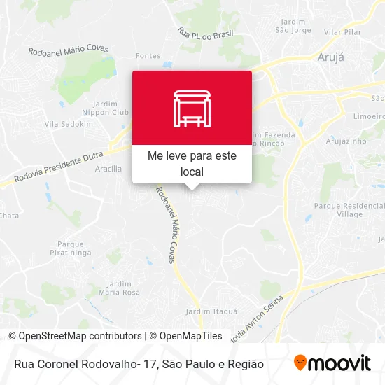 Rua Coronel Rodovalho- 17 mapa