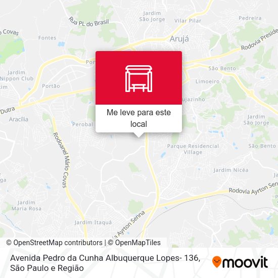 Avenida Pedro da Cunha Albuquerque Lopes- 136 mapa