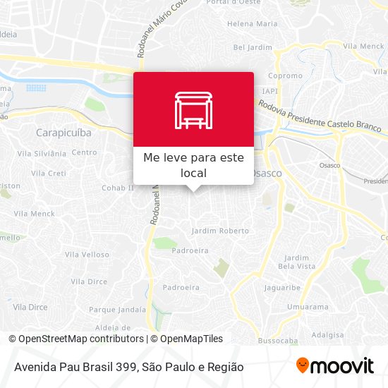 Avenida Pau Brasil 399 mapa