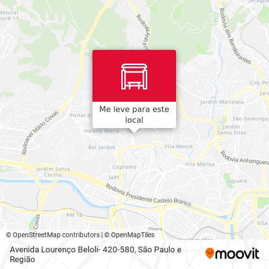 Avenida Lourenço Beloli- 420-580 mapa