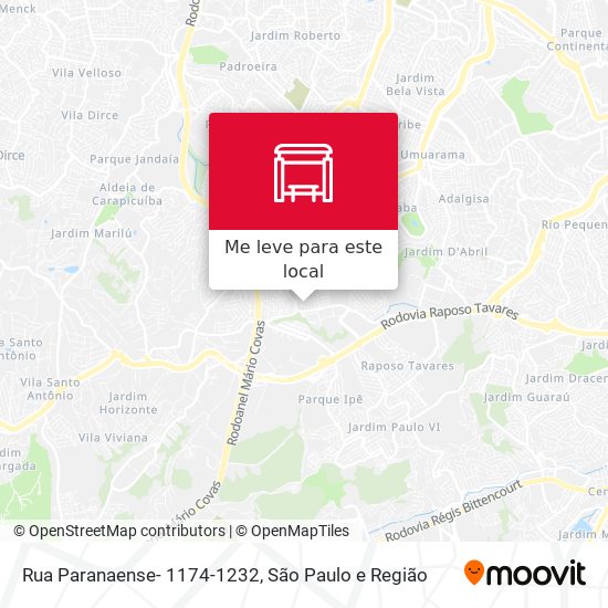 Rua Paranaense- 1174-1232 mapa