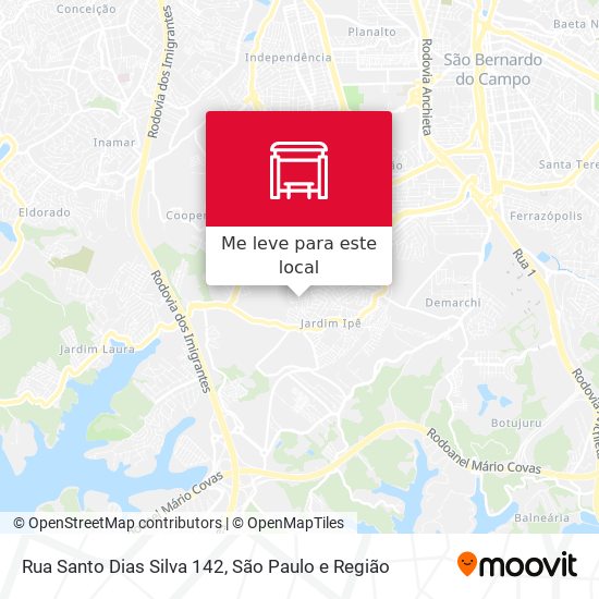 Rua Santo Dias Silva 142 mapa
