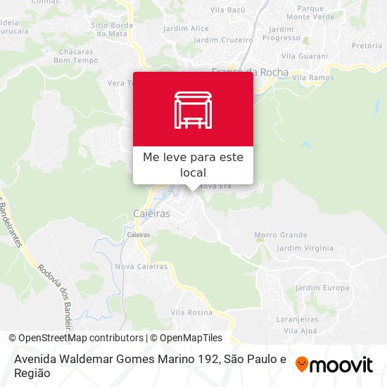 Avenida Waldemar Gomes Marino 192 mapa