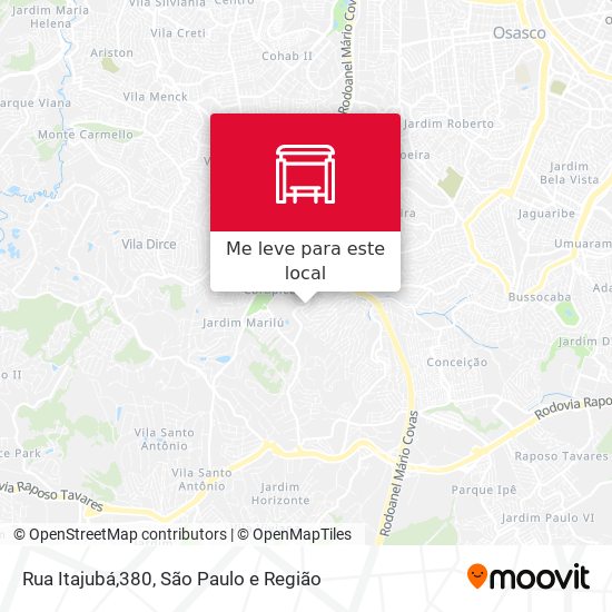 Rua Itajubá,380 mapa