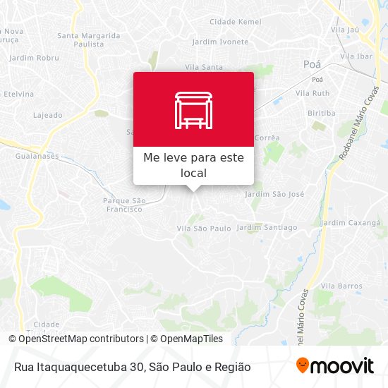 Rua Itaquaquecetuba 30 mapa