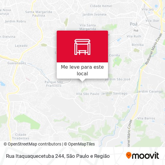 Rua Itaquaquecetuba 244 mapa