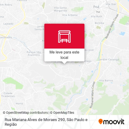 Rua Mariana Alves de Moraes 290 mapa