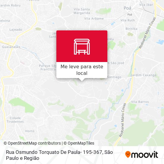 Rua Osmundo Torquato De Paula- 195-367 mapa
