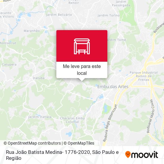 Rua João Batista Medina- 1776-2020 mapa