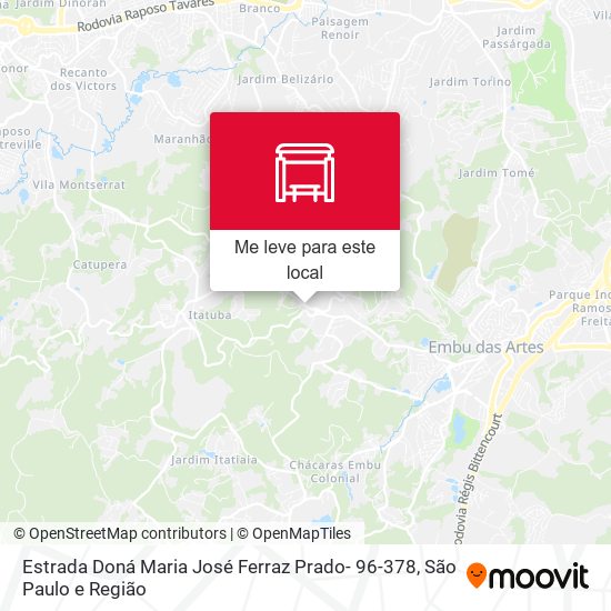 Estrada Doná Maria José Ferraz Prado- 96-378 mapa