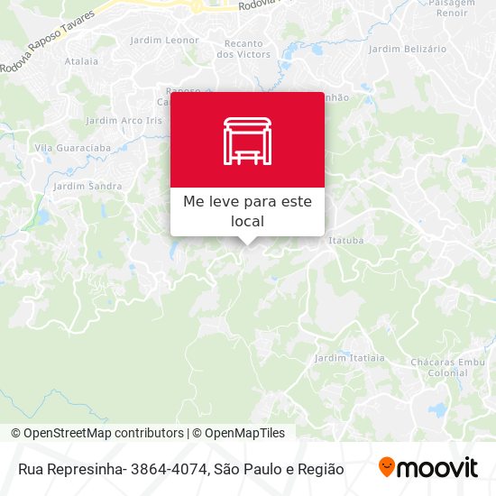 Rua Represinha- 3864-4074 mapa