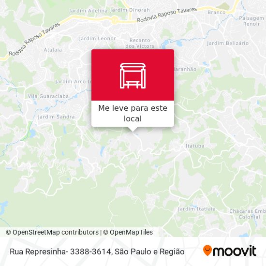 Rua Represinha- 3388-3614 mapa