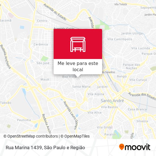 Rua Marina 1439 mapa