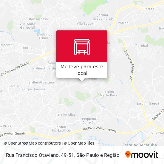 Rua Francisco Otaviano, 49-51 mapa