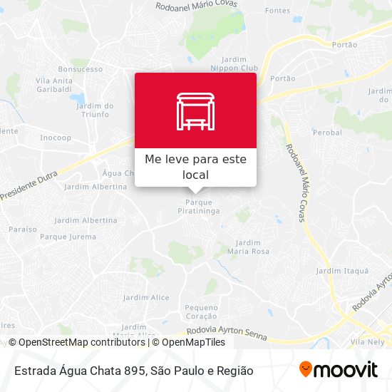 Estrada Água Chata 895 mapa