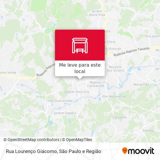 Rua Lourenço Giácomo mapa