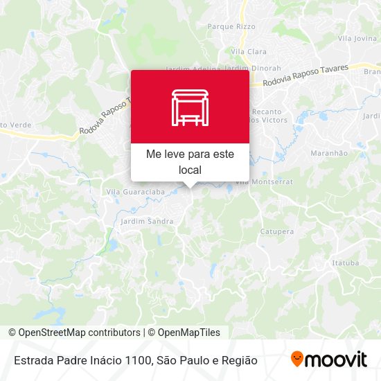 Estrada Padre Inácio 1100 mapa
