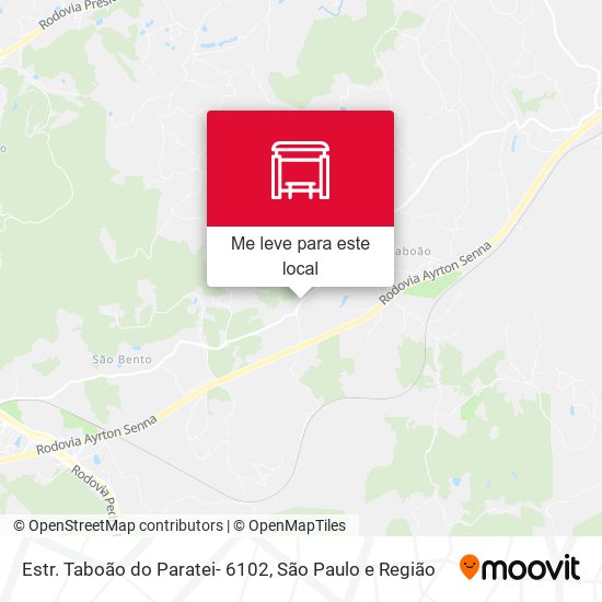 Estr. Taboão do Paratei- 6102 mapa
