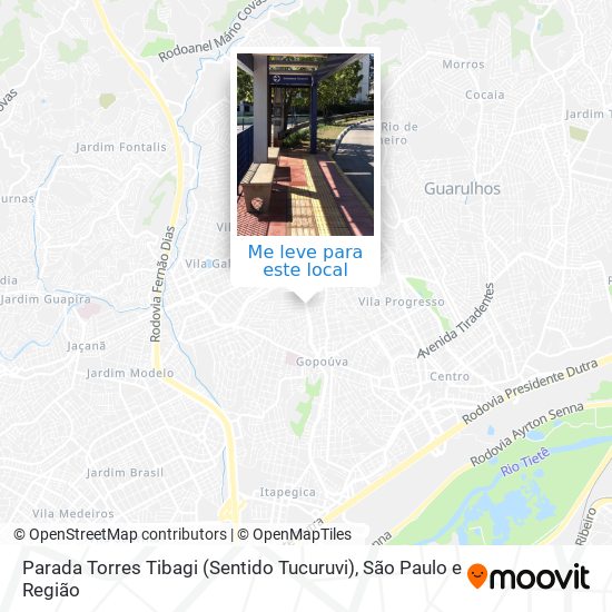 Parada Torres Tibagi (Sentido Tucuruvi) mapa