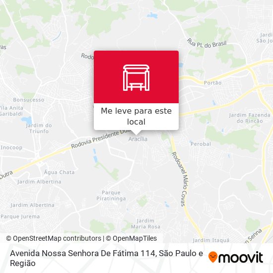 Avenida Nossa Senhora De Fátima 114 mapa