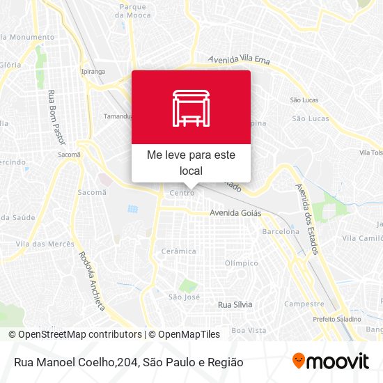 Rua Manoel Coelho,204 mapa