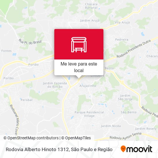 Rodovia Alberto Hinoto 1312 mapa