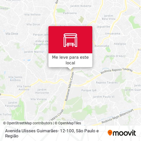 Avenida Ulisses Guimarães- 12-100 mapa
