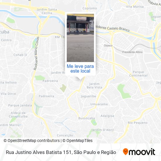Rua Justino Alves Batista 151 mapa