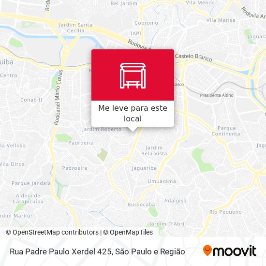 Rua Padre Paulo Xerdel 425 mapa