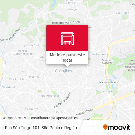 Rua São Tiago 101 mapa