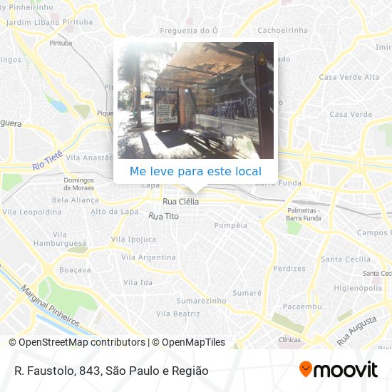 R. Faustolo, 843 mapa