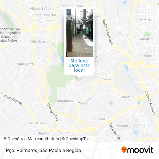 Pça. Palmares mapa