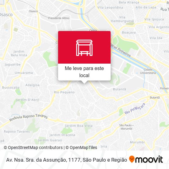 Av. Nsa. Sra. da Assunção, 1177 mapa