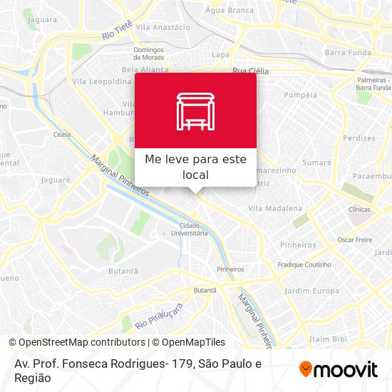 Av. Prof. Fonseca Rodrigues- 179 mapa