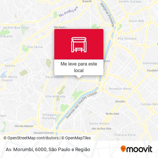 Av. Morumbi, 6000 mapa