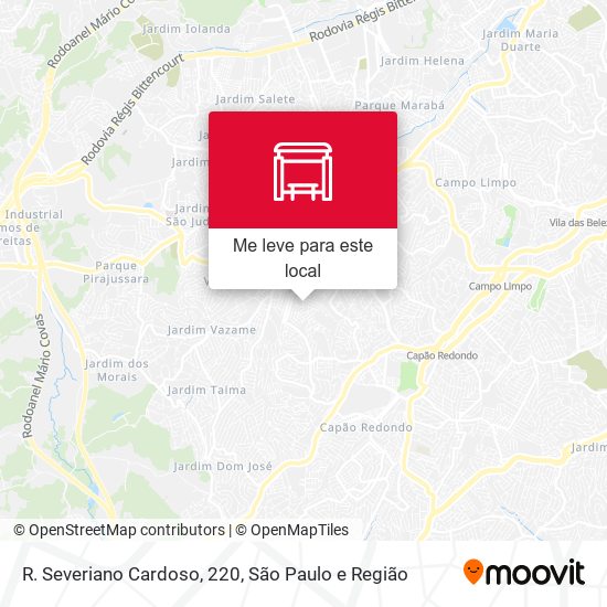 R. Severiano Cardoso, 220 mapa