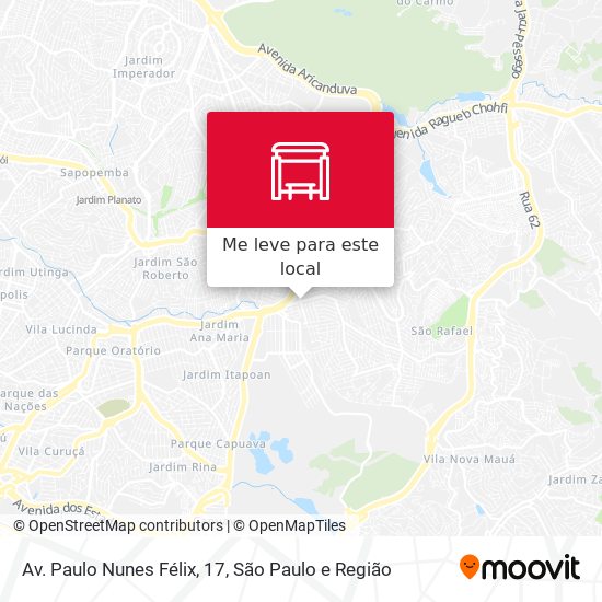 Av. Paulo Nunes Félix, 17 mapa