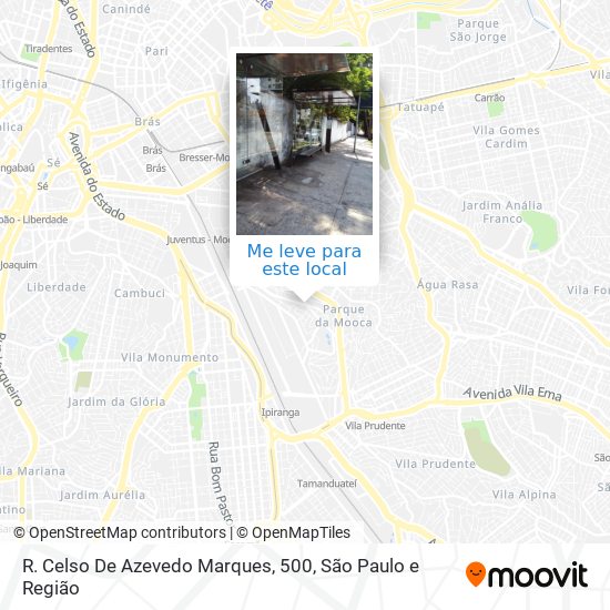 R. Celso De Azevedo Marques, 500 mapa