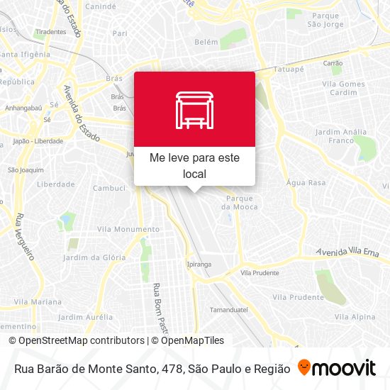 Rua Barão de Monte Santo, 478 mapa